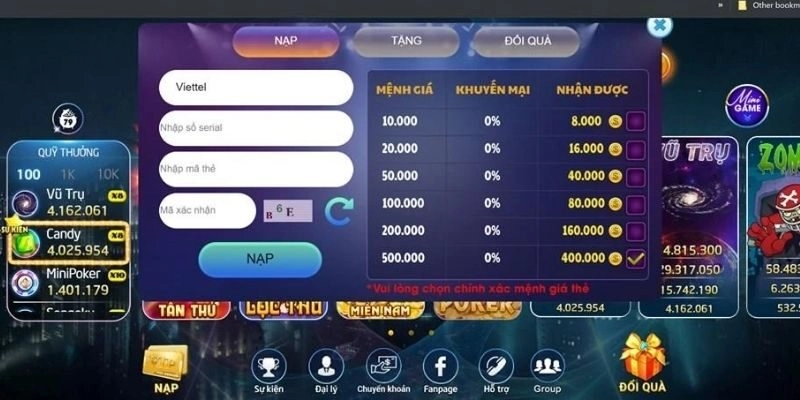 Gợi ý một số phương thức nạp tiền phổ biến